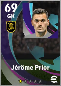 Jerome Prior eFootball 2026 player card — 69 OVR GK
