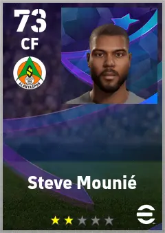 Steve Mounie eFootball 2026 player card — 73 OVR CF