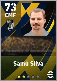 Samu Silva eFootball 2026 player card — 73 OVR CMF