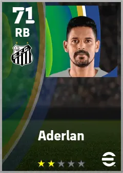Aderlan eFootball 2026 player card — 71 OVR RB