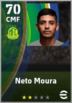 Neto Moura eFootball 2026 player card — 70 OVR CMF
