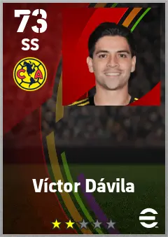 Victor Davila eFootball 2026 player card — 73 OVR SS