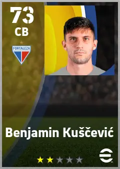 Benjamin Kuscevic eFootball 2026 player card — 73 OVR CB