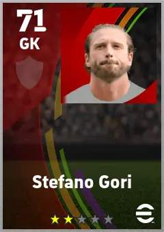 Stefano Gori eFootball 2026 player card — 71 OVR GK