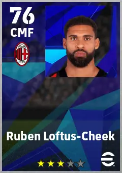 Ruben Loftus-Cheek eFootball 2026 player card — 76 OVR CMF