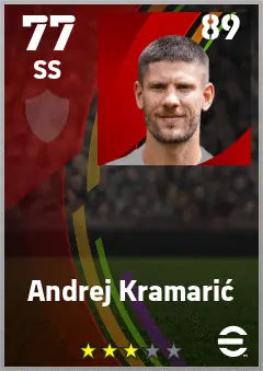 Andrej Kramaric eFootball 2026 player card — 77 OVR SS