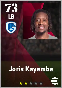 Joris Kayembe eFootball 2026 player card — 73 OVR LB
