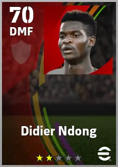 Didier Ndong eFootball 2026 player card — 70 OVR DMF
