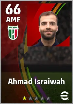 Ahmad Israiwah eFootball 2026 player card — 66 OVR AMF