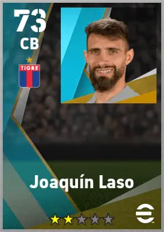 Joaquin Laso eFootball 2026 player card — 73 OVR CB