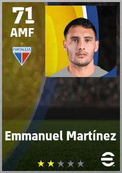 Emmanuel Martinez eFootball 2026 player card — 71 OVR AMF