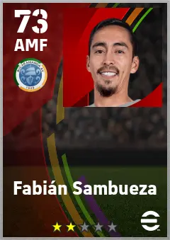 Fabian Sambueza eFootball 2026 player card — 73 OVR AMF