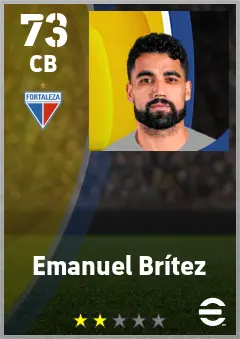 Emanuel Britez eFootball 2026 player card — 73 OVR CB