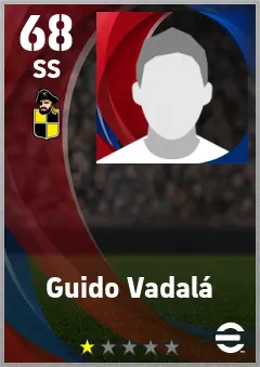 Guido Vadala eFootball 2026 player card — 68 OVR SS