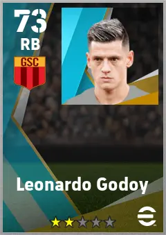 Leonardo Godoy eFootball 2026 player card — 73 OVR RB