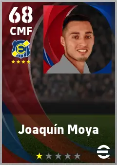 Joaquin Moya eFootball 2026 player card — 68 OVR CMF