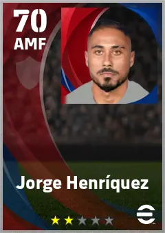 Jorge Henriquez eFootball 2026 player card — 70 OVR AMF