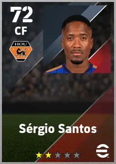 Sergio Santos eFootball 2026 player card — 71 OVR CF
