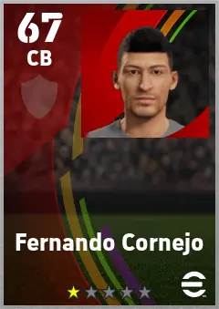 Fernando Cornejo eFootball 2026 player card — 67 OVR CB