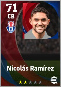 Nicolas Ramirez eFootball 2026 player card — 71 OVR CB