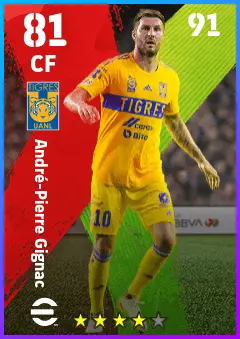 Andre-Pierre Gignac eFootball 2026 player card — 81 OVR CF