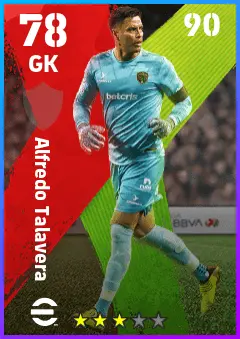 Alfredo Talavera eFootball 2026 player card — 78 OVR GK