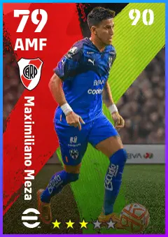 Maximiliano Meza eFootball 2026 player card — 79 OVR AMF