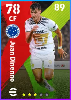 Juan Dinenno eFootball 2026 player card — 78 OVR CF