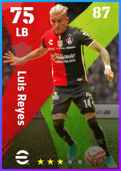 Luis Reyes eFootball 2026 player card — 75 OVR LB