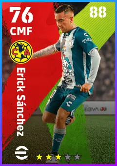Erick Sanchez eFootball 2026 player card — 76 OVR CMF