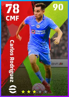 Carlos Rodriguez eFootball 2026 player card — 78 OVR CMF