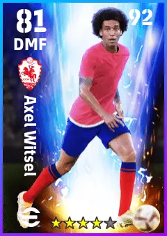 Axel Witsel eFootball 2026 player card — 81 OVR DMF