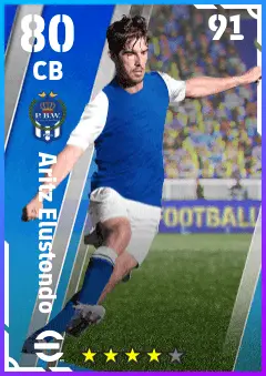Aritz Elustondo eFootball 2026 player card — 80 OVR CB