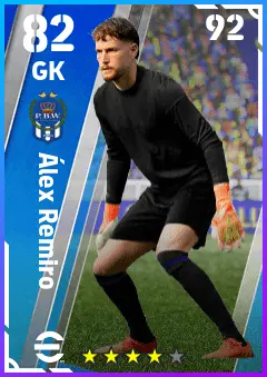 Alex Remiro eFootball 2026 player card — 82 OVR GK