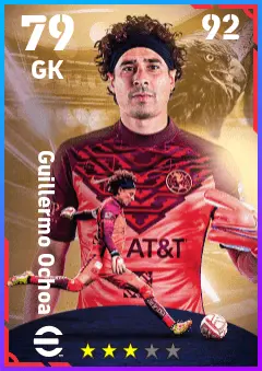 Guillermo Ochoa eFootball 2026 player card — 79 OVR GK