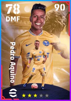 Pedro Aquino eFootball 2026 player card — 78 OVR DMF