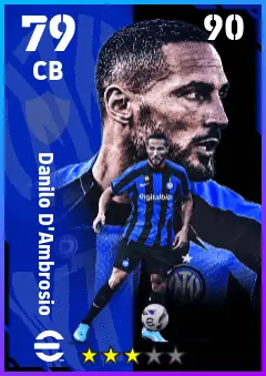 Danilo D Ambrosio eFootball 2026 player card — 79 OVR CB
