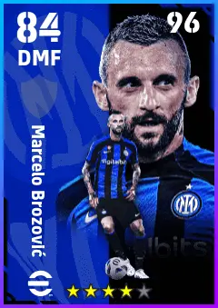 Marcelo Brozovic eFootball 2026 player card — 84 OVR DMF