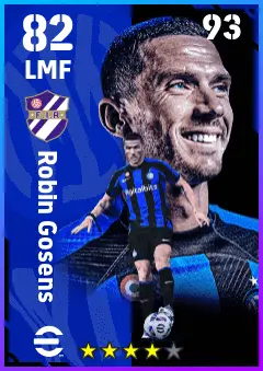 Robin Gosens eFootball 2026 player card — 82 OVR LMF