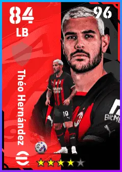 Theo Hernandez eFootball 2026 player card — 84 OVR LB