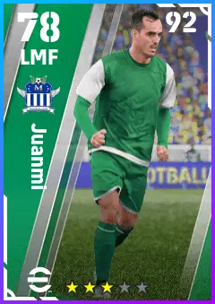 Juanmi eFootball 2026 player card — 78 OVR LMF