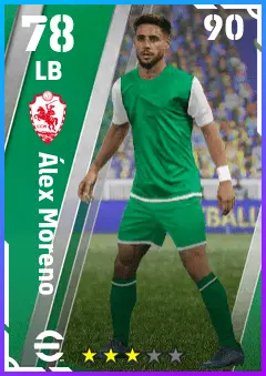 Alex Moreno eFootball 2026 player card — 78 OVR LB