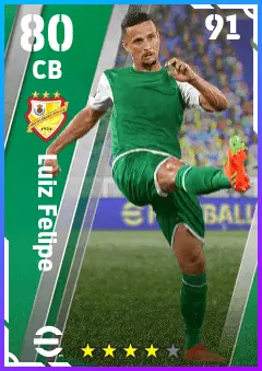 Luiz Felipe eFootball 2026 player card — 80 OVR CB