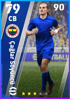 Caglar Soyuncu eFootball 2026 player card — 79 OVR CB