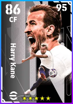 Harry Kane eFootball 2026 player card — 86 OVR CF