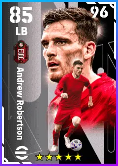 Andrew Robertson eFootball 2026 player card — 85 OVR LB