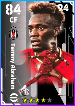 Tammy Abraham eFootball 2026 player card — 84 OVR CF