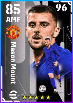 Mason Mount eFootball 2026 player card — 85 OVR AMF