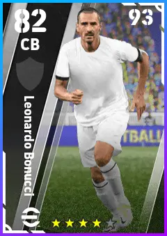 Leonardo Bonucci eFootball 2026 player card — 82 OVR CB