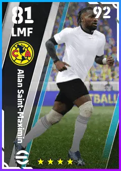 Allan Saint-Maximin eFootball 2026 player card — 81 OVR LMF